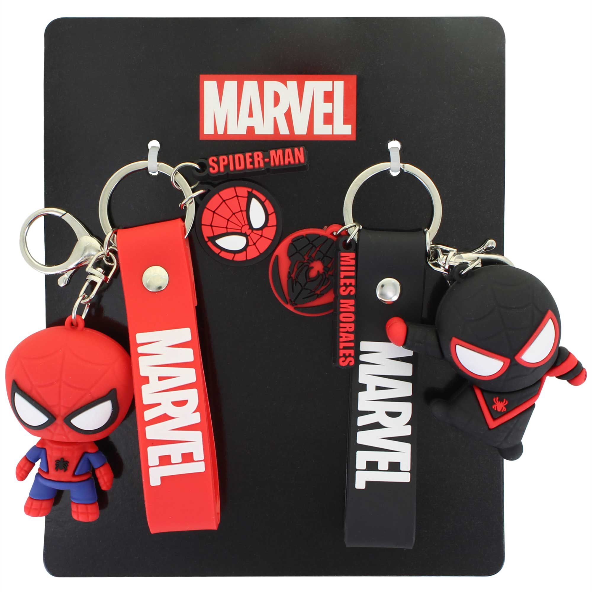 Spider-Man Keychain Bag Clip 2-Pack Front Package View
