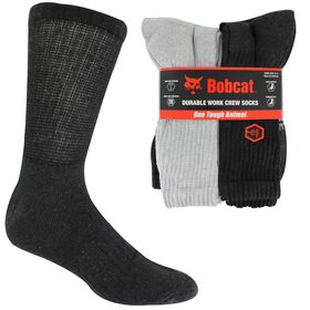 10 For $10 Socks Men's Bobcat Work Crew 10-Pair Pack Side View With Package