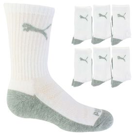Boys' Socks Kids' PUMA Crew 6-Pair Pack Side View With Package