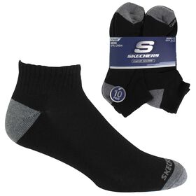 Socks Men's Skechers Quarter Crew 10 For $10 Side View With Package