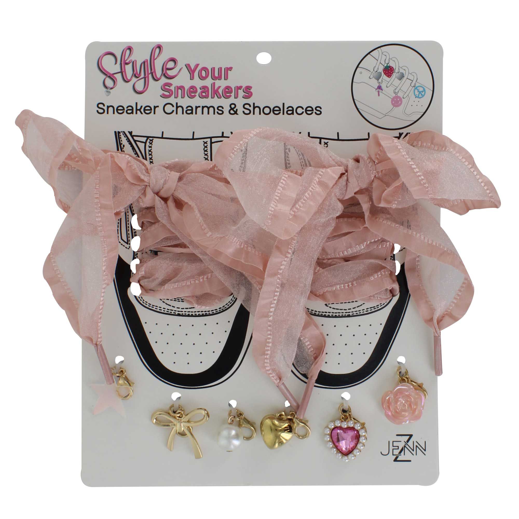 Sheer-Themed Sneaker Charms & Shoelaces Front Package View