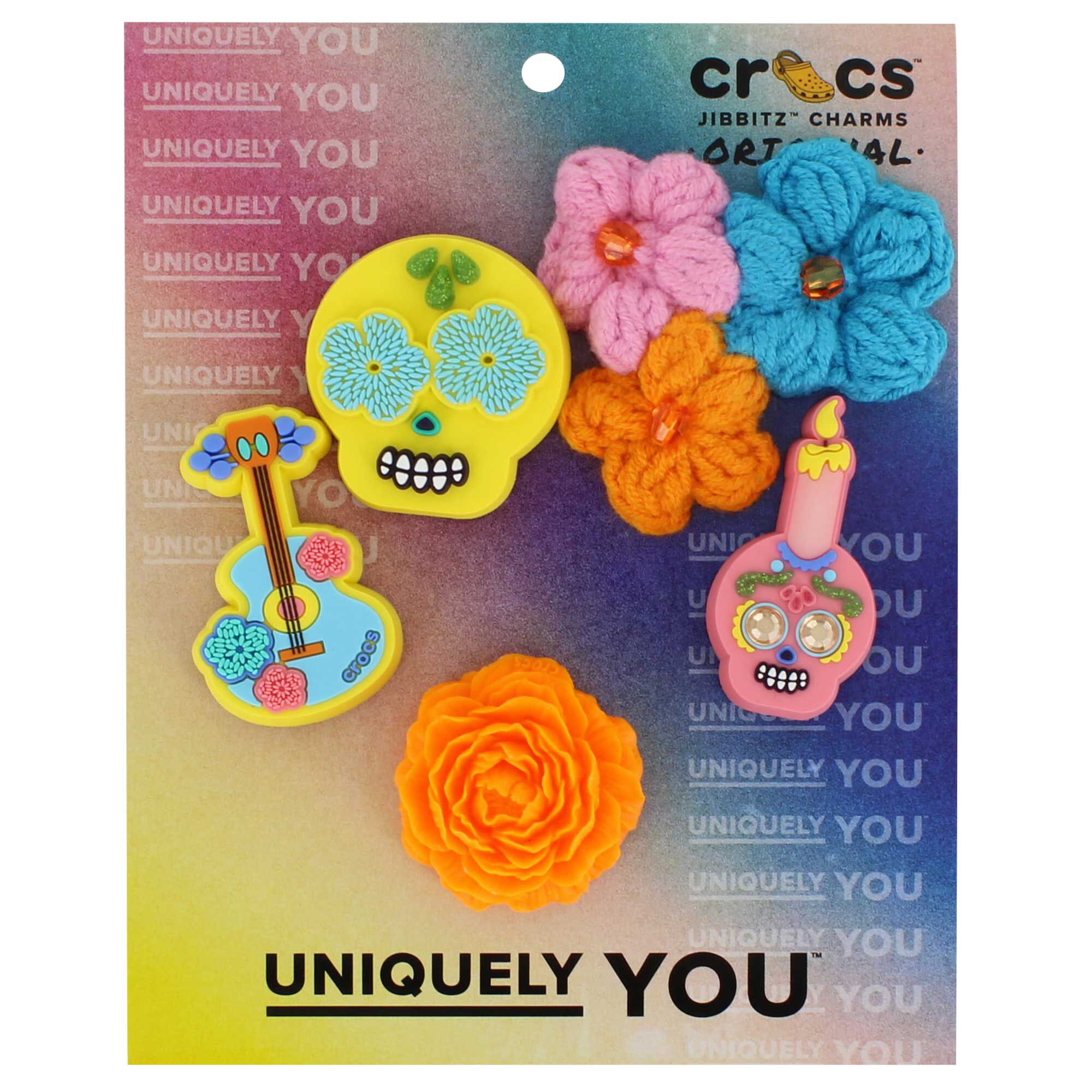 Crocs Jibbitz Dia De Los Muertos 5-Pack Front Package View