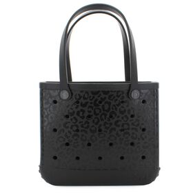 Handbags Bogg Bags Onyx Leopard Baby Bogg Bag Front View