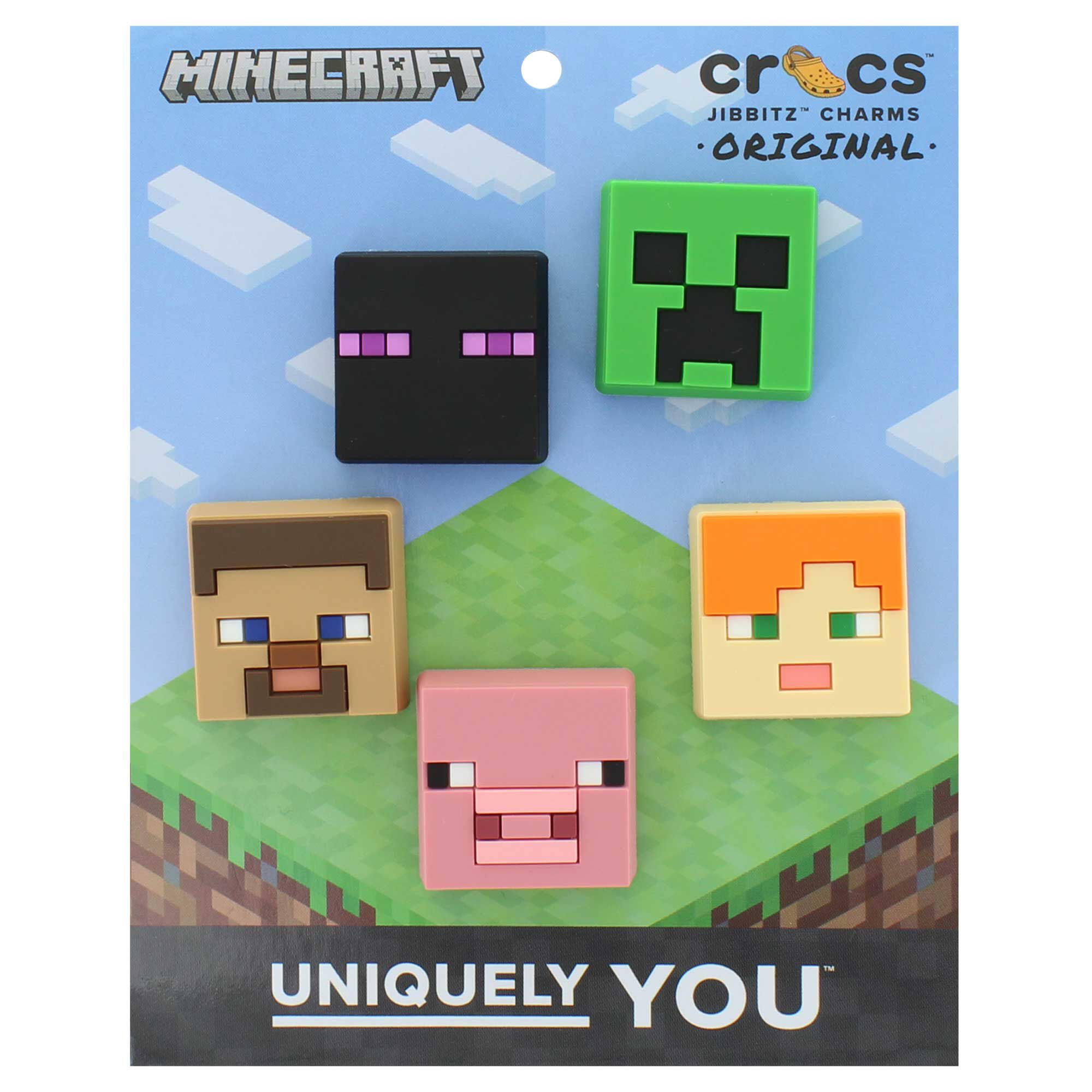 Crocs Jibbitz MINECRAFT 5-Pack Front Package View