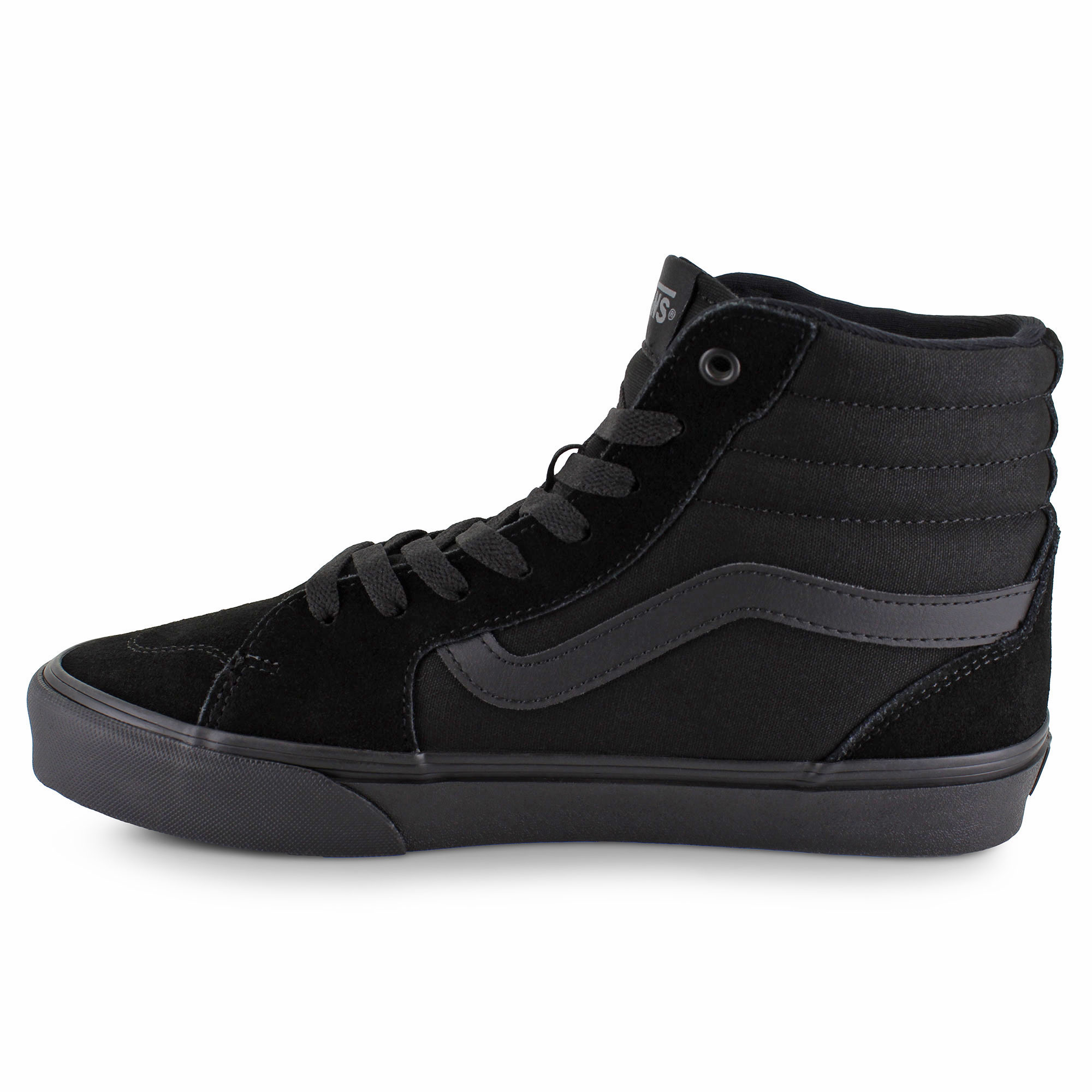 Vans Fillmore Hi Skull Men\'s Sneaker Black Casual Shoes Mens Size 9.5 New VANS Mens Filmore Hi Suede Skulls Black | Mercari main image 4