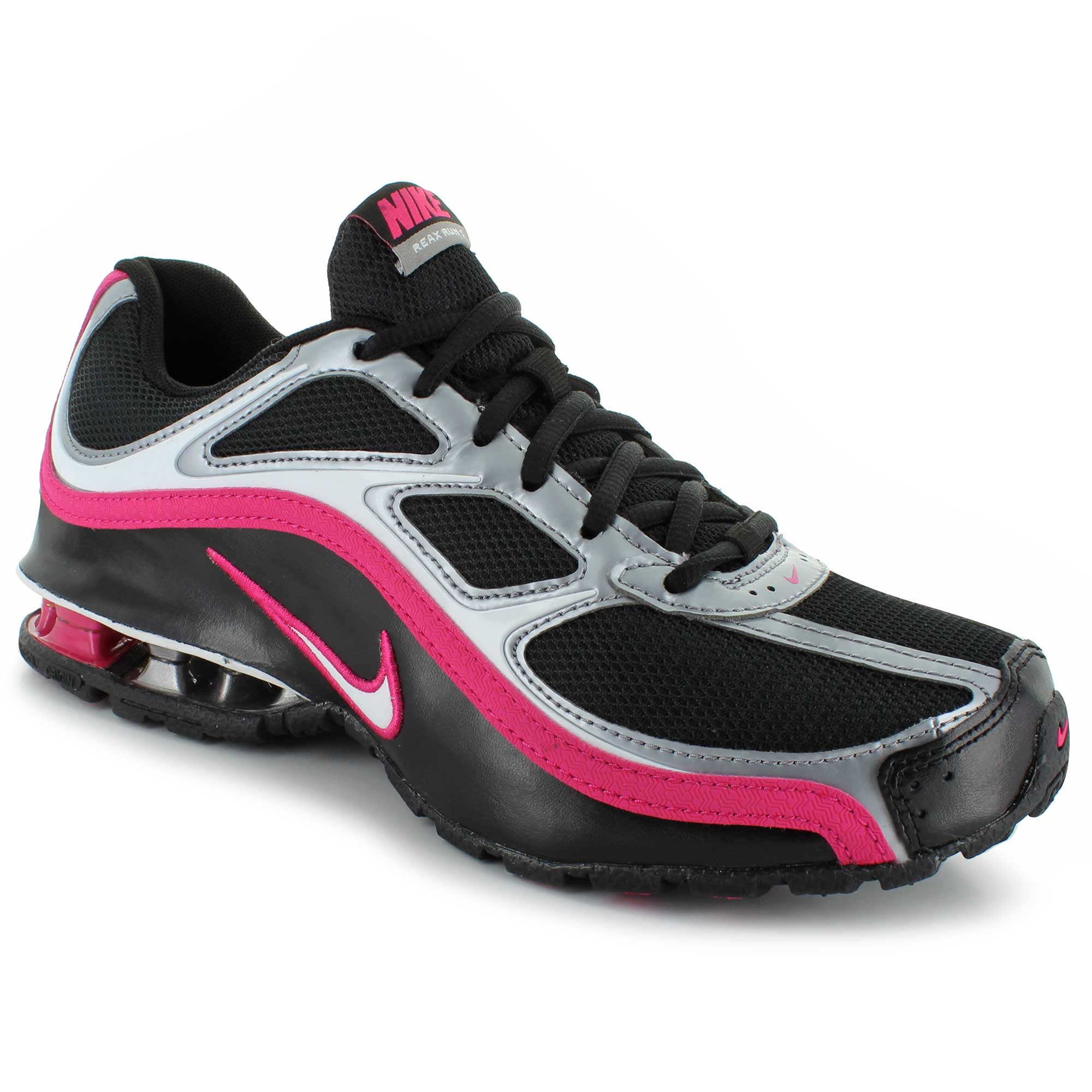 nike reax womens black and pink