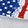Slides Hey Dude Phoenix Flag, White/Red/Blue, swatch