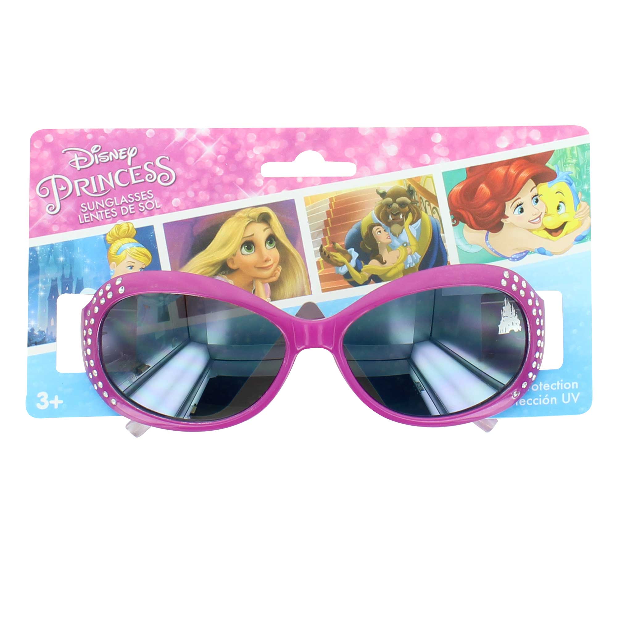 Disney Authentic Princess Glitter Jeweled Kids Sunglasses 100% UV Protection NWT