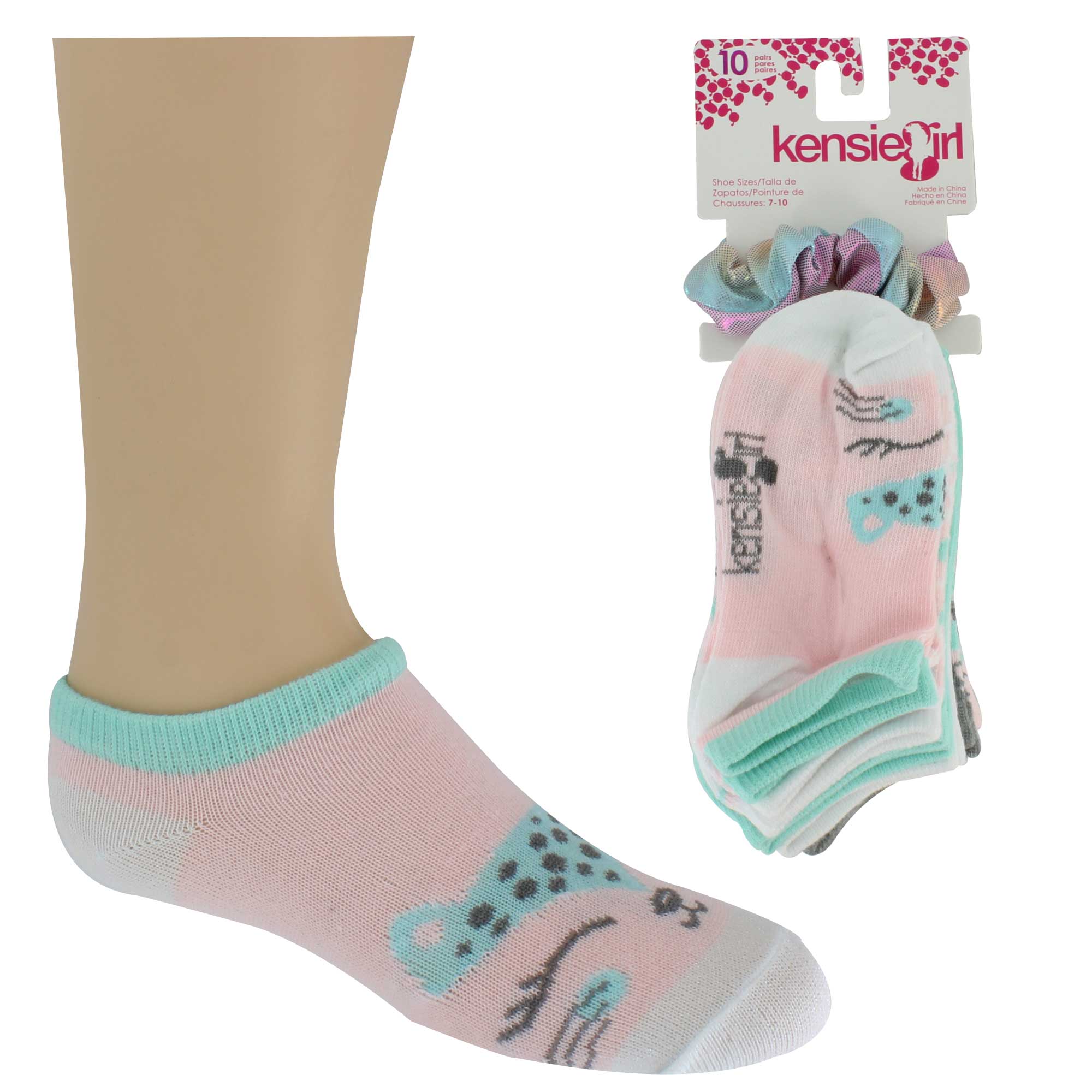 Kids Kensie Girl Cheetah 10 For 10 Scrunchie SHOE SHOW MEGA