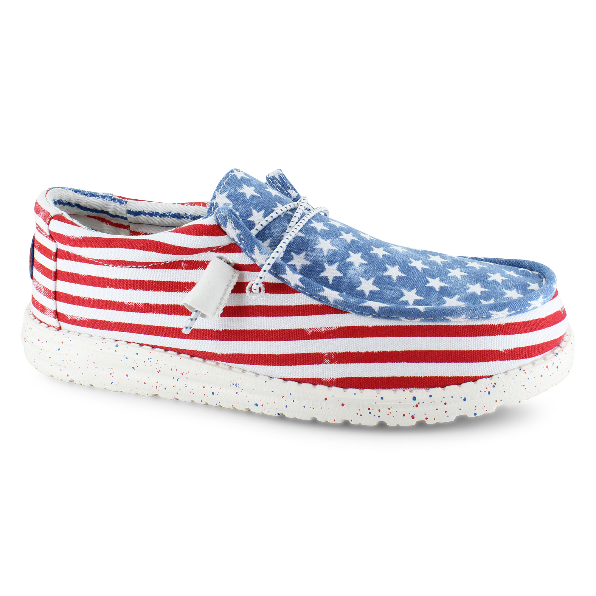 Mens Wally hey dude stars & stripes - pluss-s.com