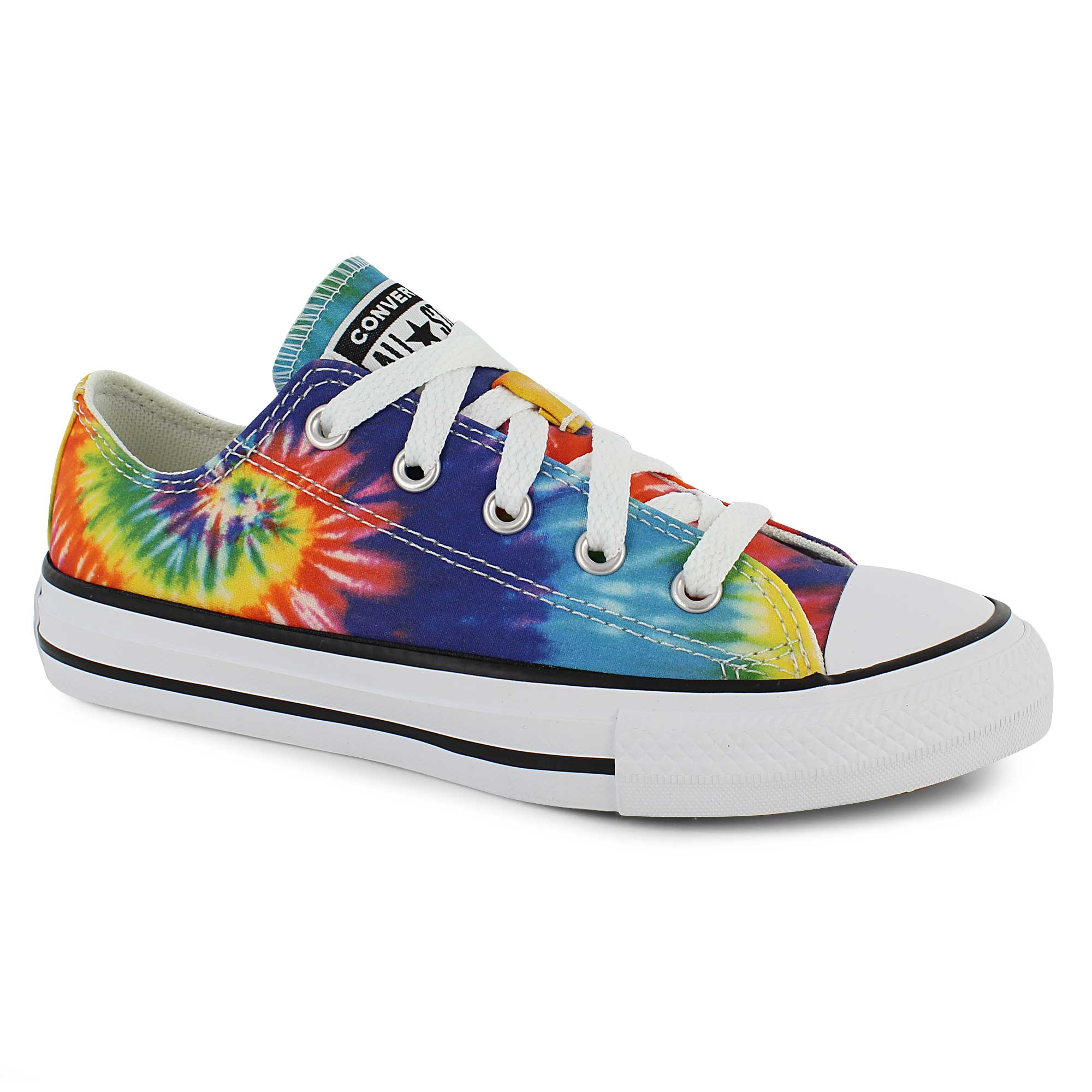 red tie dye converse