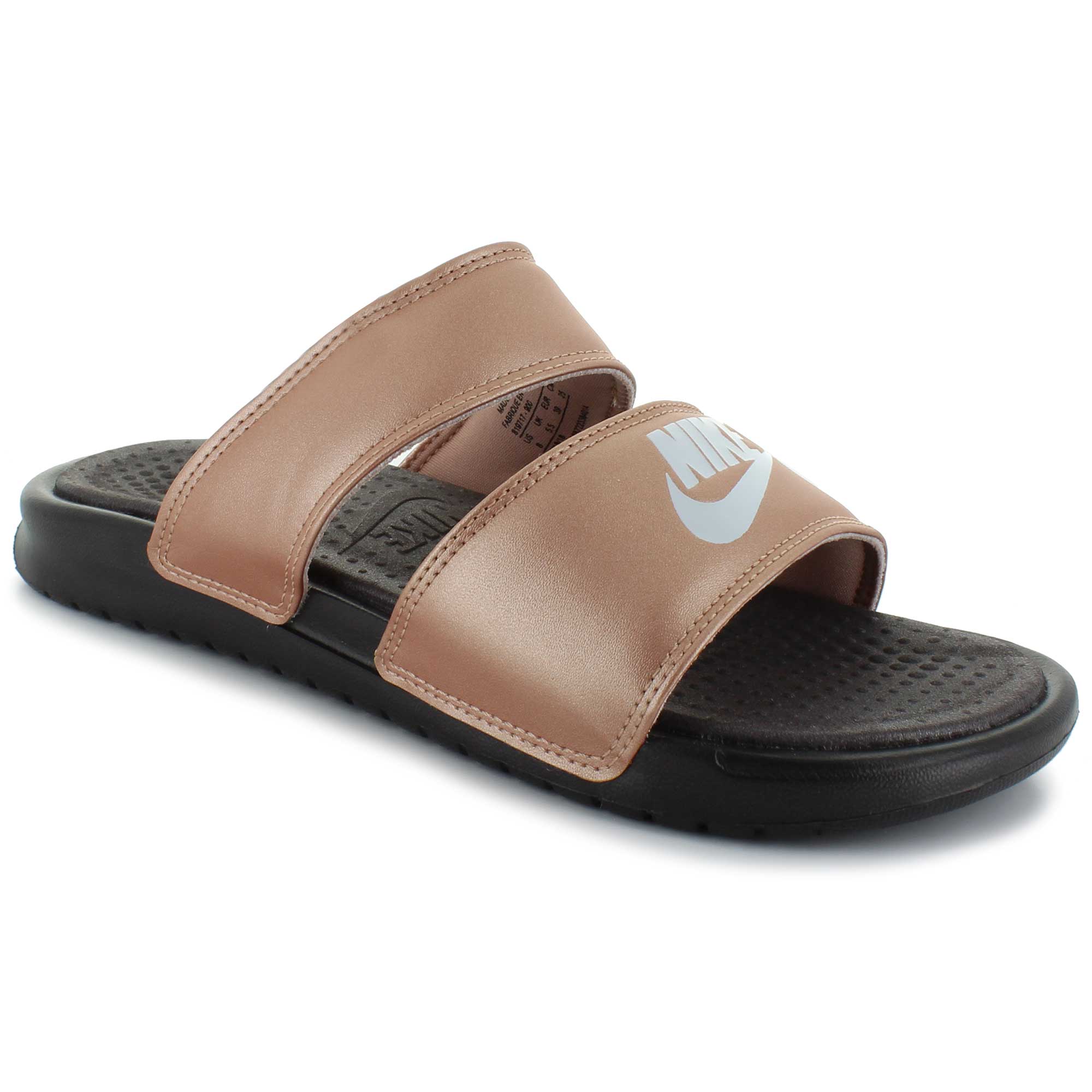 nike benassi duo ultra slide rose gold