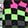 Socks Women's ET TU Glow-In-The-Dark Punk Rock 5 Pairs, Black/Gray/Hot Pink, swatch