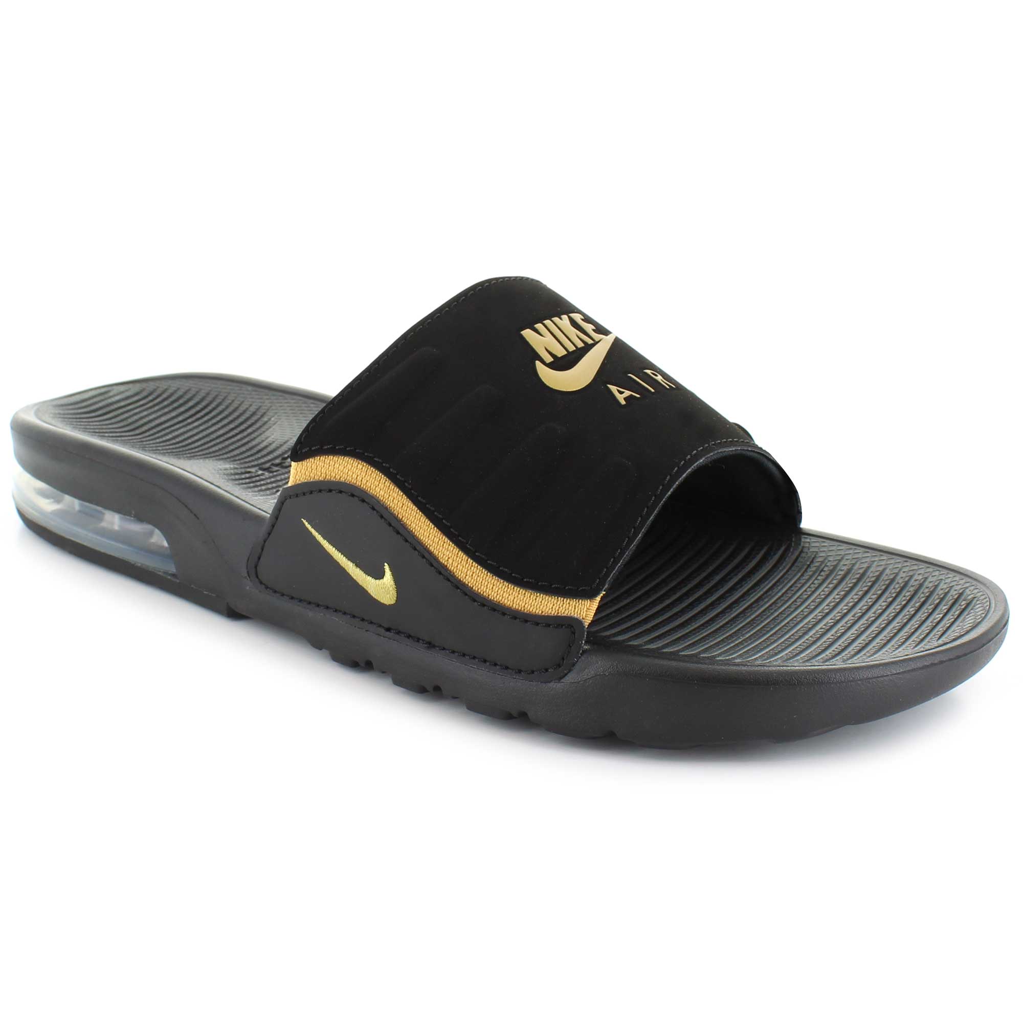 nike air max camden slide black and gold