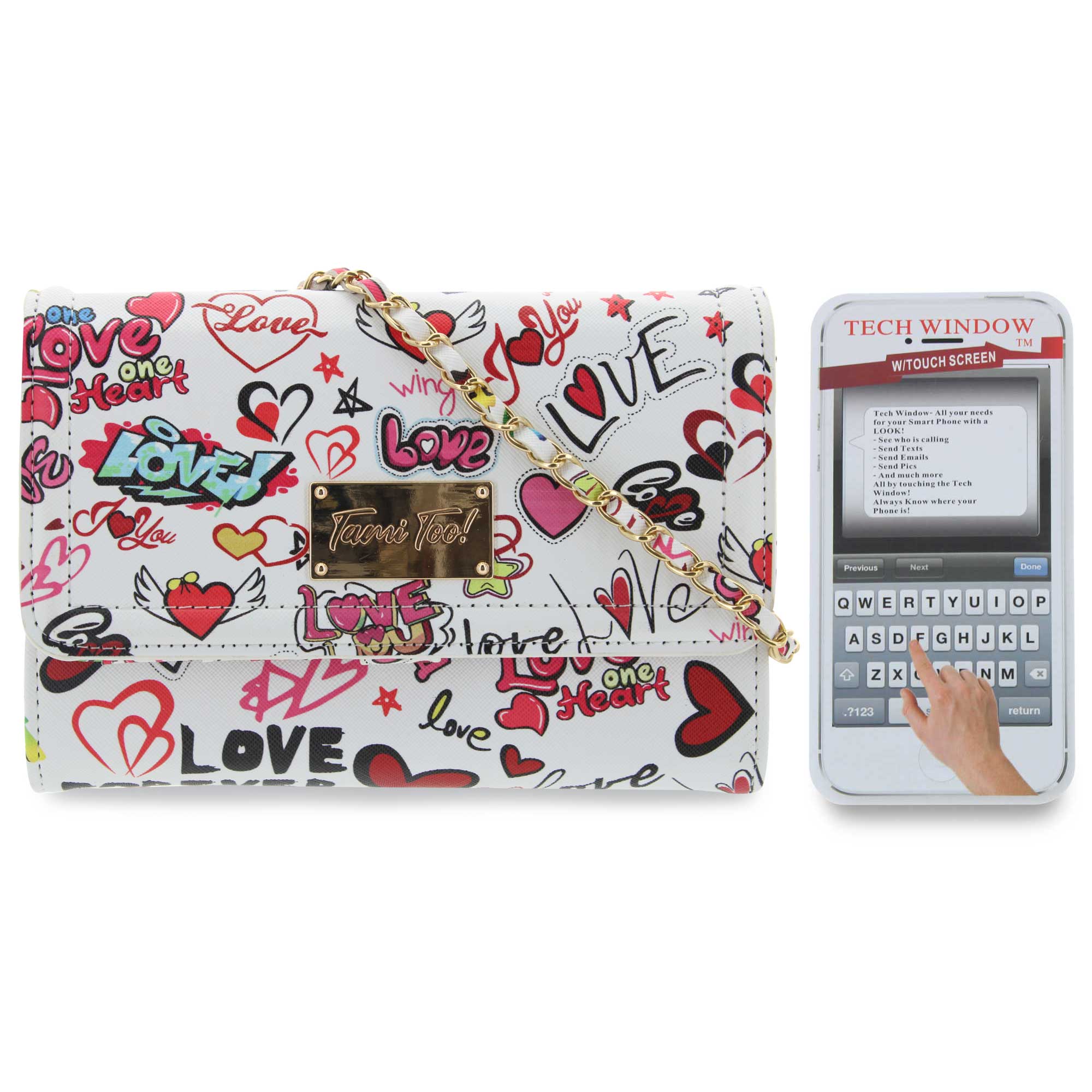 Tami Too Simpson Graffiti Wallet-On-A-String