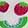  Women's ET/TU Happy Face With Pom 3-Pair Pack, White/Blue/Hot Pink, swatch