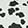  a little obsessed Black Cow-Print Mini Bag & Charm, Black/White, swatch