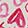  HEYDUDE Wendy Youth Watercolor Hearts, White/Pink, swatch
