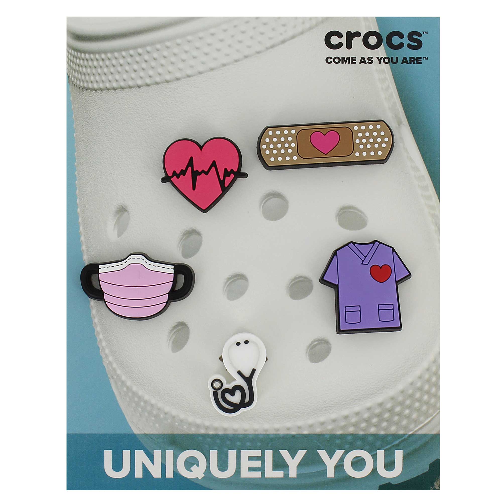 Crocs Jibbitz Health Heart 5 Pack