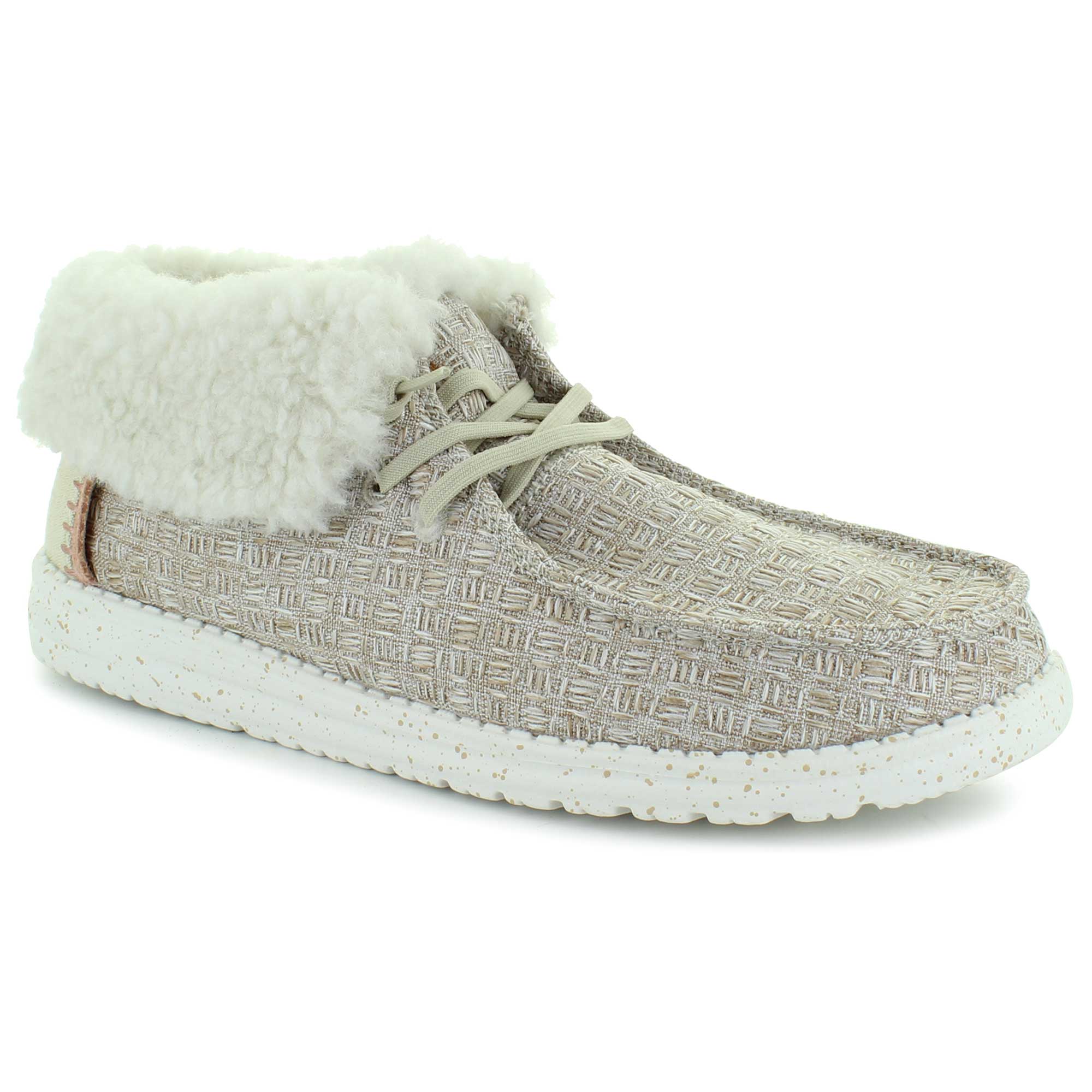 Fluffy hey dude shoes deals