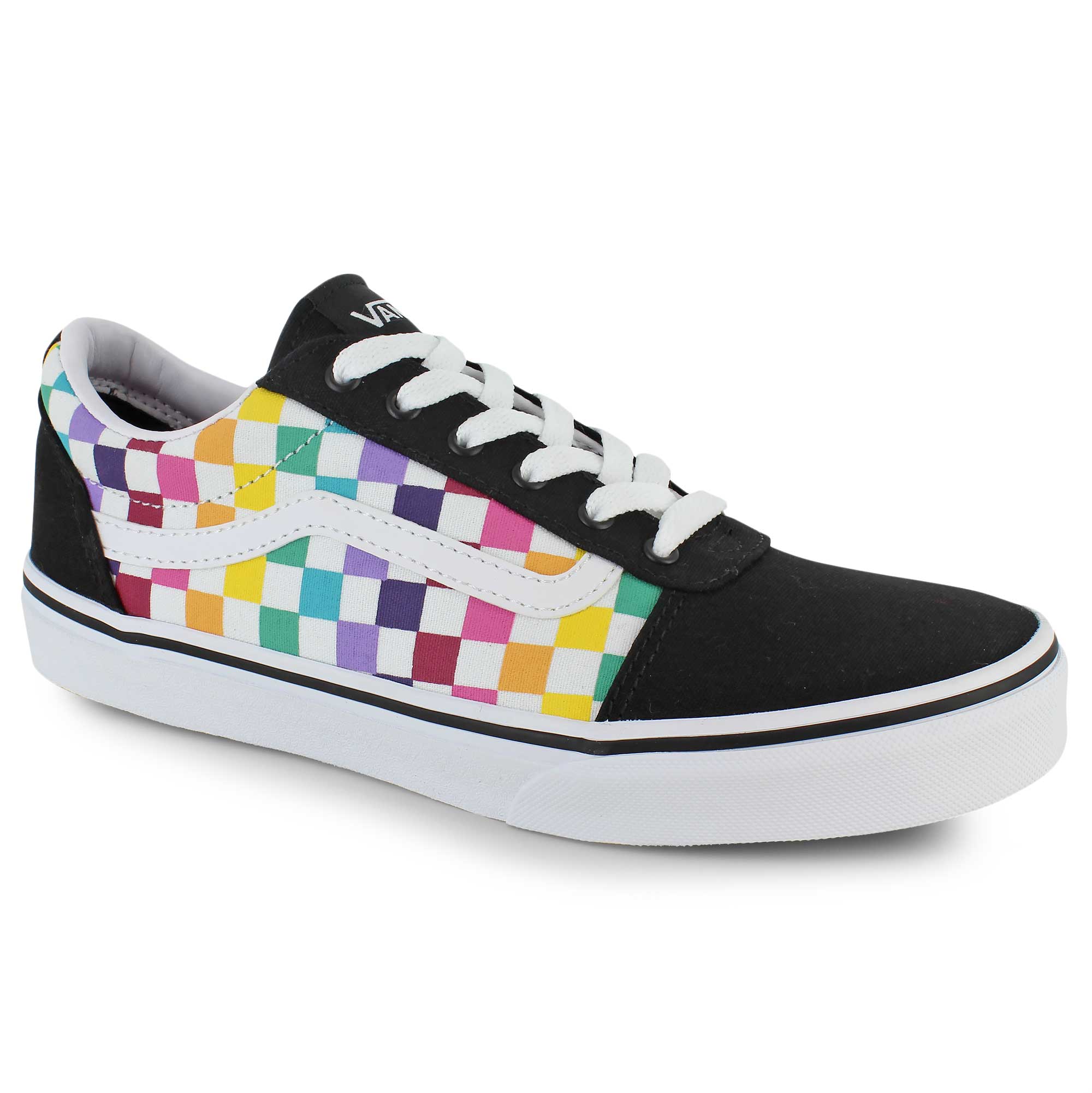 party checkered slip on vans