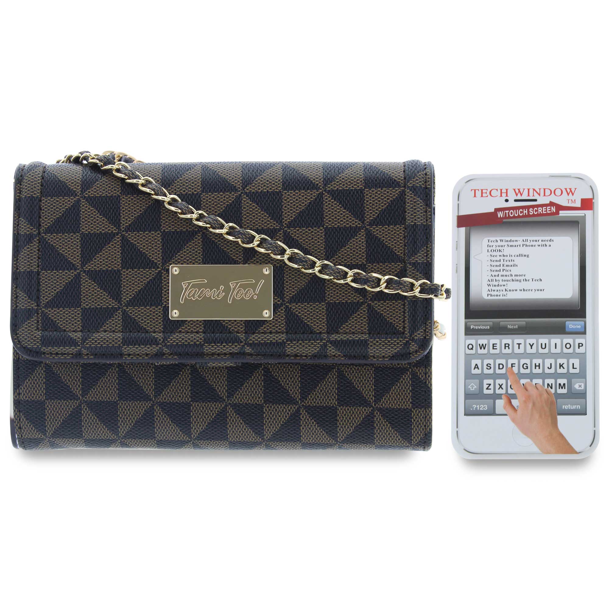 Tami Too Simpson Geometric Wallet-On-A-String