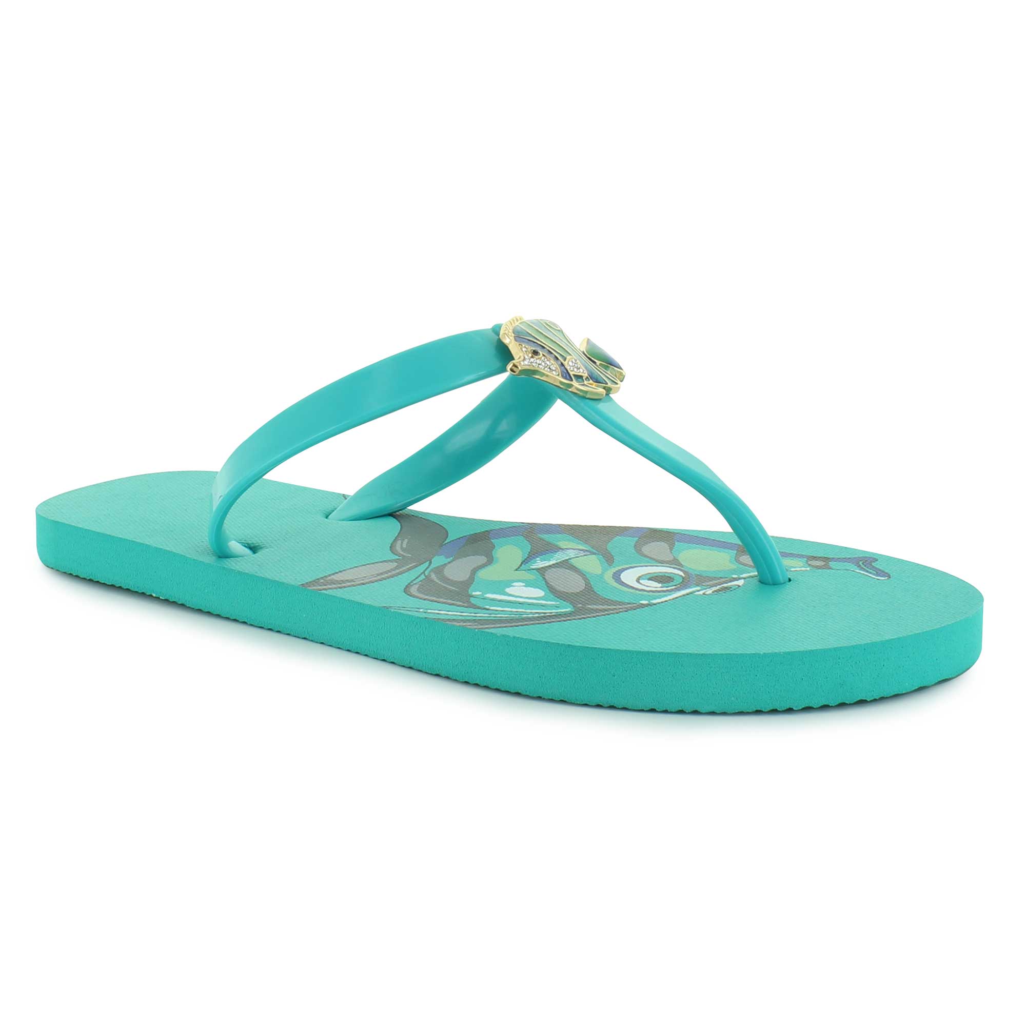 Aloha Island Fish Flip Flops