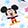 Character Disney 100th Anniversary Large Hair Bow, White/Multi-Color, swatch