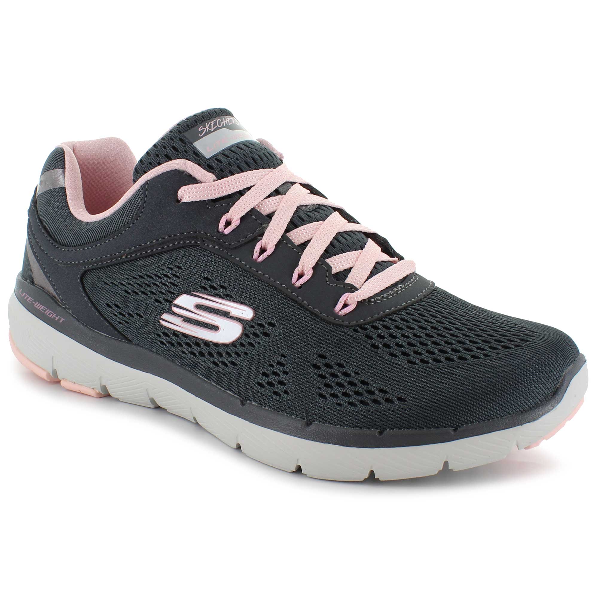 skechers flex appeal 3.0 grey pink