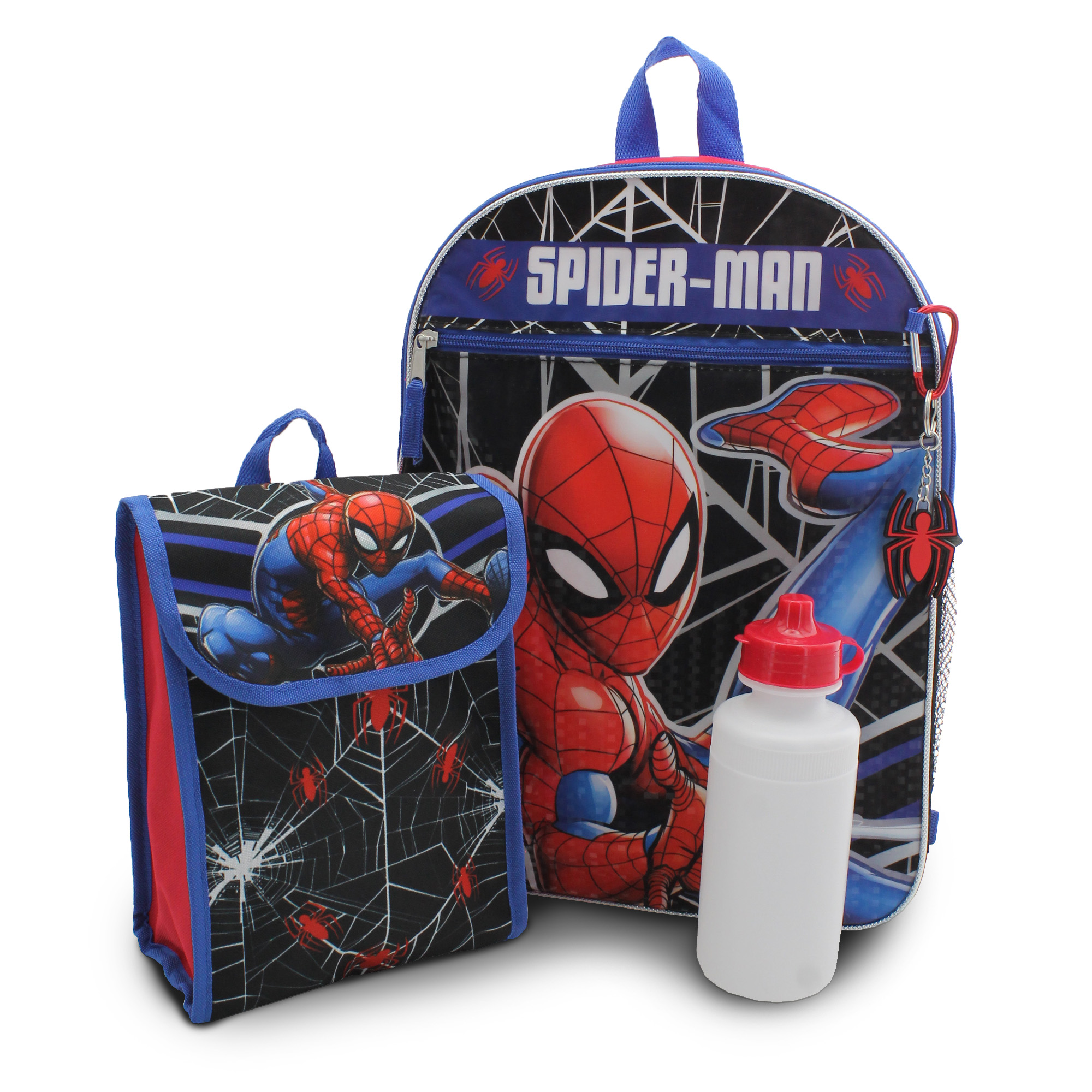 spider man 5 piece backpack