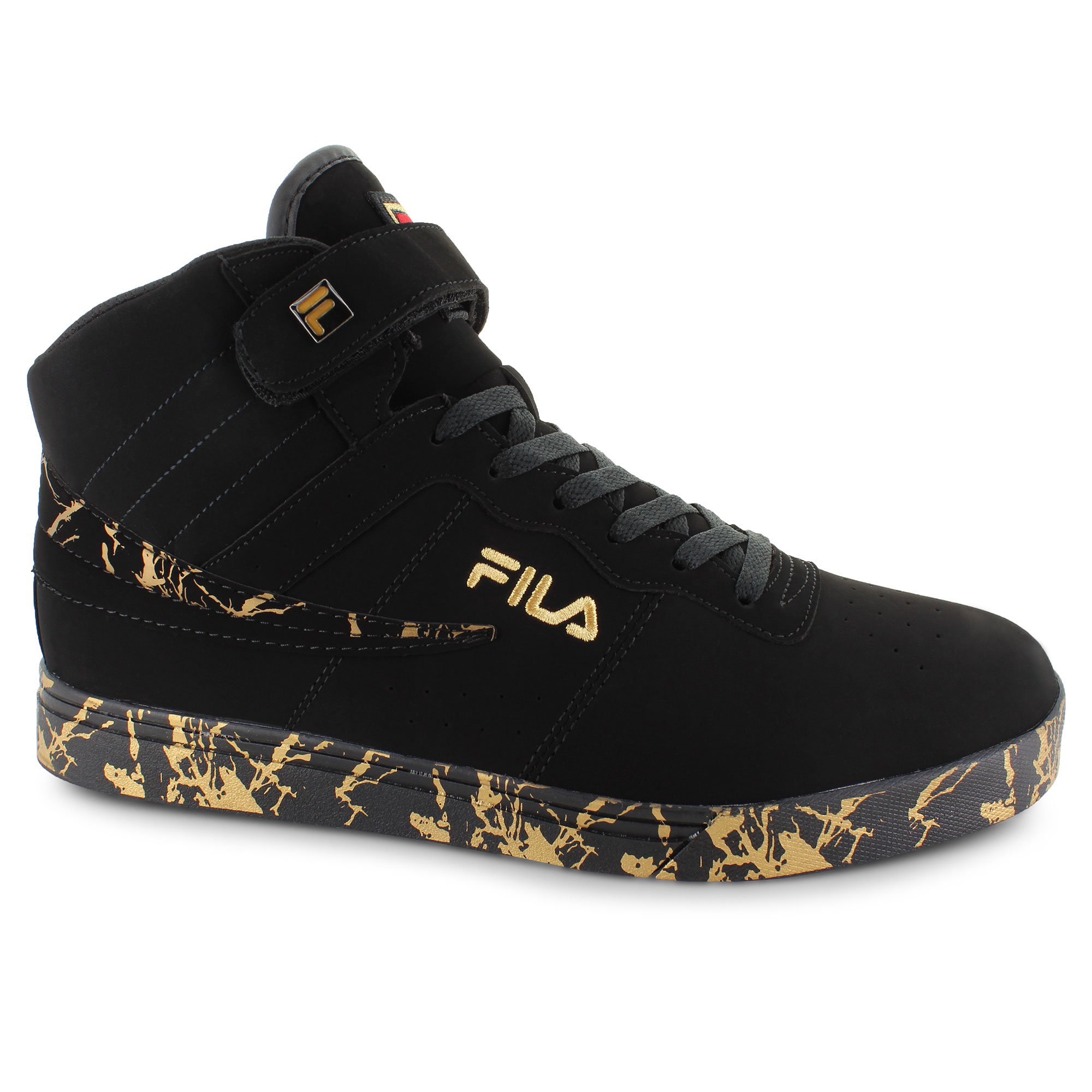 all black high top filas