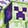 Watches & Jewelry MINECRAFT Digital Watch, Green/White/Purple, swatch