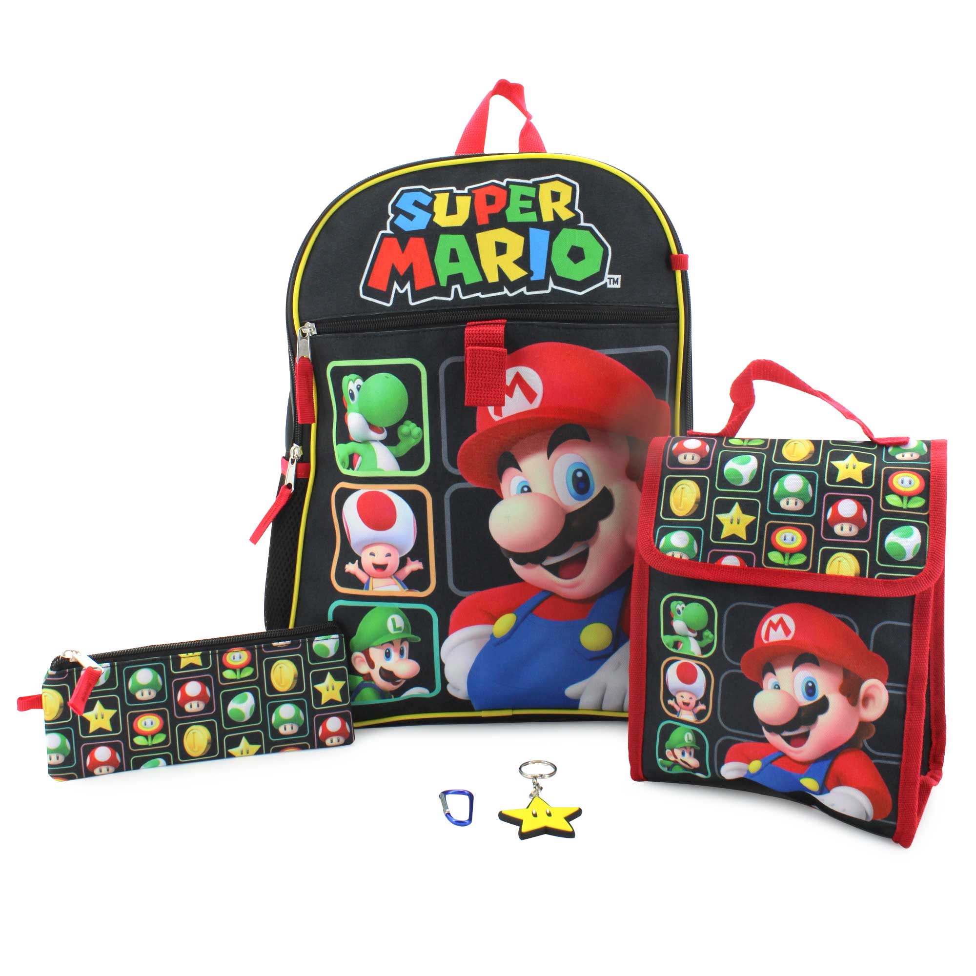 Super Mario 5-Piece Backpack Set