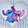  Kids' Disney Stitch Cable Knit Hat & Glove, Light Blue, swatch