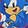  Kids' Sonic The Hedgehog Knit Hat & Glove Set, Blue, swatch